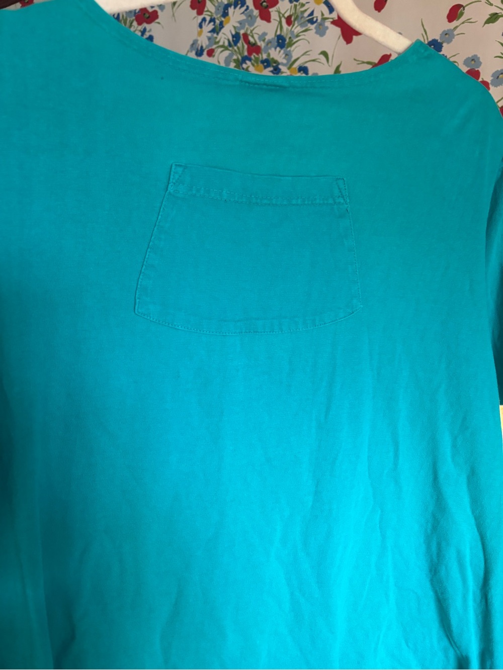vintage kokopelli dress turquoise southwest boho festival artsy pocket dress L - Picture 5 of 7